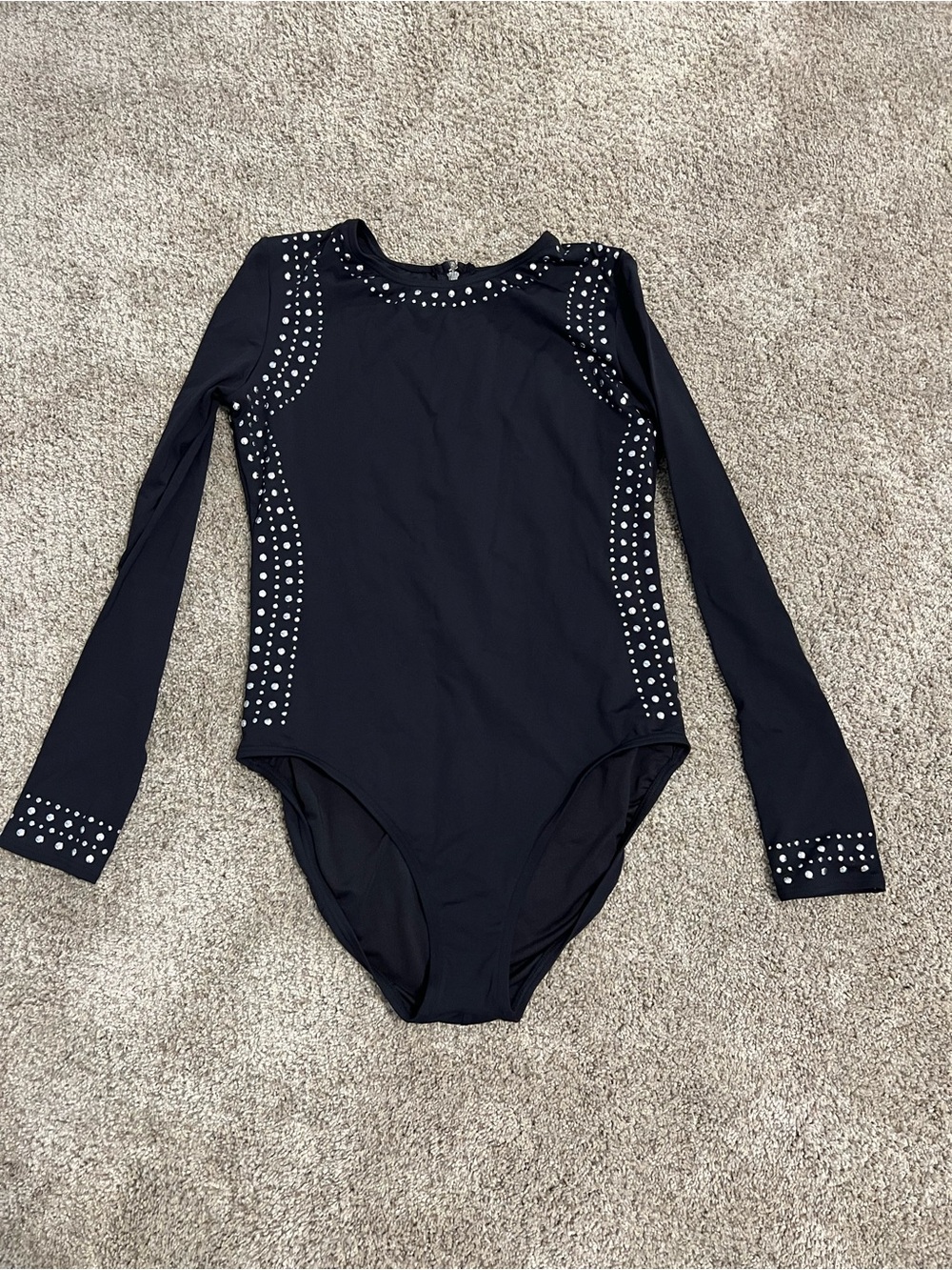 MICHAEL Michael Kors Black Rhinestone-Embellished swimsuit - Picture 2 of 7